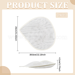リネンミニハットファシネーターベース  DIY 工芸品のヘアアクセサリーの装飾  ホワイトスモーク  308x290x45mm&nbsp;AJEW-WH0561-32E