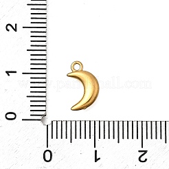 304ステンレススチールチャーム  イオンプレーティング（ip）  ムーンチャーム  ゴールドカラー  10.5x6x2mm  穴：1.2mm&nbsp;STAS-Z160-37G