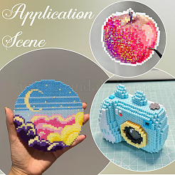 PE DIY メルティビーズ ヒューズビーズ リフィル 2000個  チューブ  ブラック  5x5mm  穴：3mm&nbsp;DIY-SP0004-73E