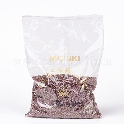 MIYUKIラウンドロカイユビーズ  日本製シードビーズ  8/0  （rr301)ダークトパーズレインボーゴールド光沢  3mm  穴：1mm  約19000~20500個/ポンド&nbsp;SEED-G008-RR0301