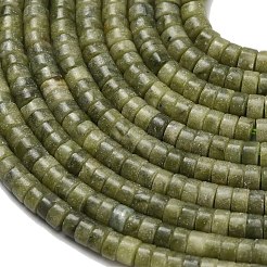 ミックス天然石ビーズ連売り  ディスク  ヒシビーズ  染めと未染色の混合  4x2~2.5mm  穴：0.7mm  約158~160個/連  14.96''~15.16''（38~38.5センチメートル）&nbsp;G-Z110-A01-2x4mm