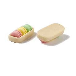 食品模造不透明樹脂デコデンカボション  マカロン＆寿司＆三角おにぎり  混合図形  ミックスカラー  11.5~12.5x26~27x7.5mm&nbsp;X-RESI-G041-C03