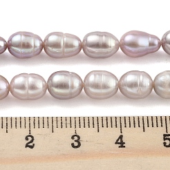 天然養殖淡水パールビーズ連売り  ライス  グレード2 A  アザミ  6~7mm  穴：0.6mm  約18~20個/連  6.30''~6.69''（16~17センチメートル）&nbsp;PEAR-P062-08E