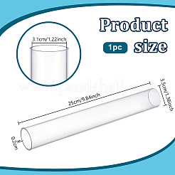 透明アクリルパイプ  多目的パイプ  透明  250x35mm&nbsp;AJEW-WH0475-51H