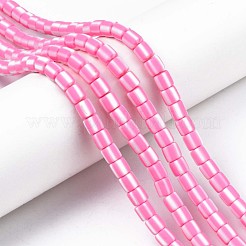手作り樹脂粘土ビーズ連売り  コラム  ショッキングピンク  6x6mm  穴：1.5mm  約63個/連  15.55インチ〜15.94インチ（39.5~40.5cm）&nbsp;CLAY-T020-12F
