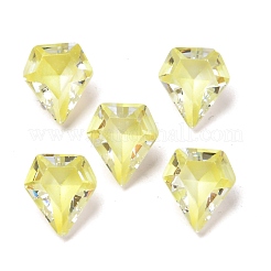 キュービックジルコニア尖底カボション  多面カット  ダイヤモンド形状  ミックスカラー  10x9x5.5mm&nbsp;ZIRC-P093-05A-MN