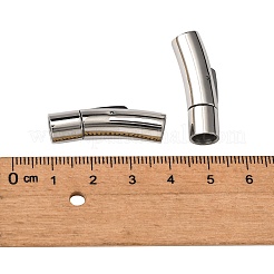 変色しにくい304ステンレススチール製バヨネット留め具  コラム  ステンレス鋼色  30x9x8mm  穴：6mm&nbsp;X-STAS-I013-6mm