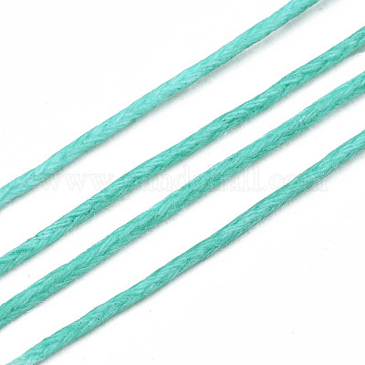 ワックスコットンコード  ターコイズ  1mm  約360ヤード/バンドル（330m /バンドル）&nbsp;YC-S007-1mm-251-1