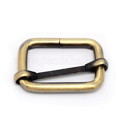 鉄バックル  長方形  ブラッシングアンティークブロンズ  29x46x4.5mm&nbsp;LS-IFIN-TAC0001-04AB-01-1