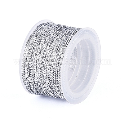 ナイロンメタリックコード  銀  1mm  約20m /ロール&nbsp;MCOR-E002-11-1