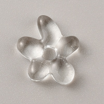 ガラスビーズ  ヒトデ  透明  18.5x17x4.5mm  穴：3.8mm&nbsp;GGLA-TAC0007-01A-1