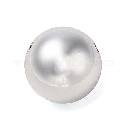 CCBプラスチックビーズ  ラウンド  プラチナ  16mm  穴：2mm&nbsp;CCB-B003-30P-1