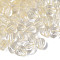Transparent Acrylic Beads, Heart, Wheat, 8x8.5x5.5mm, Hole: 2.5mm, about 2030pcs/500g