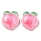 Resin Decoden Cabochons, Peach, Pink, 19.5x18x6mm