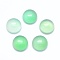 Natural Agate Cabochons, Flat Round, Dyed & Heated, 8x3~4mm