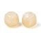 Opaque Acrylic Beads, Square, Old Lace, 17x16x16mm, Hole: 2.7mm
