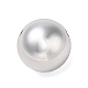CCBプラスチックビーズ  ラウンド  プラチナ  16mm  穴：2mm&nbsp;CCB-B003-30P-1