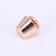 合金キャビネットと引き出しノブ  アクセサリー箱のノブ  桃パフ  9.5x6.5mm&nbsp;PALLOY-WH0071-06C-1
