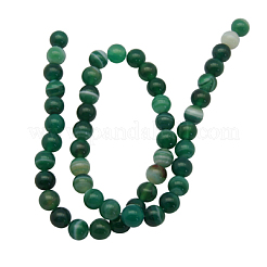 Natural Striped Agate/Banded Agate Beads Strands&nbsp;AGAT-6D-5