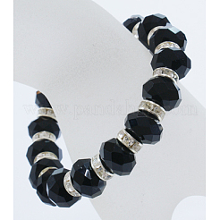 Faceted Rondelle Glass Beads Bracelet&nbsp;B231-27