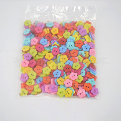 Fashionable Plum Blossom Shape Buttons With Assorted Colors&nbsp;NNA0VCS