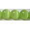 Cat Eye Beads, Round, Light Green, 10mm, Hole: 0.8mm, about 39pcs/strand, 15 inch