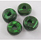 Coconut Beads, Donut, Green, 9mm, Hole: 2.5mm, about 2200pcs/500g