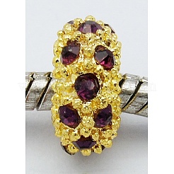 Alloy Rhinestone European Beads&nbsp;CPDL-H997-10