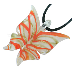 Handmade Gold Sand Lampwork Pendants&nbsp;DP391J