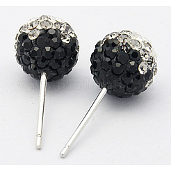 Austrian Crystal Ball Ear Studs&nbsp;EJEW-Q008-1