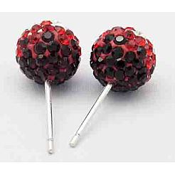 Austrian Crystal Ball Ear Studs&nbsp;EJEW-Q008-5
