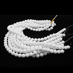 Opaque Glass Beads Strands&nbsp;G-G027-FR1-8mm