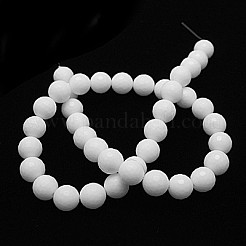 Opaque Glass Beads Strands&nbsp;G-G027-FR1-8mm