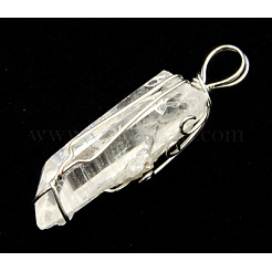 Wire Wrapped Stone Pendant&nbsp;G-Q623-M