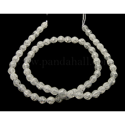 Synthetic Crackle Quartz Beads Strands&nbsp;G-SF6MM-43