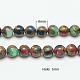 Synthetic Gold Clinquant Stone Beads Strands&nbsp;G-G026-R-6mm-2-1