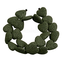 Dyed Natural Lava Rock Bead Strands&nbsp;G917-10