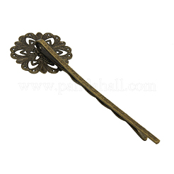 Brass Hair Bobby Pin Findings&nbsp;HJEW-H011-AB