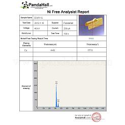 Iron Ribbon Crimp Ends&nbsp;IFIN-E005Y-G-1