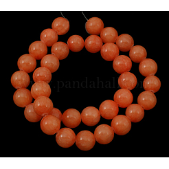 Natural Yellow Jade Beads Strands&nbsp;JBR6mm-34