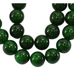 Dyed Natural Yellow Jade Beads&nbsp;JBR8mm-14
