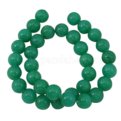 Natural Yellow Jade Beads Strands&nbsp;JBR8mm-15
