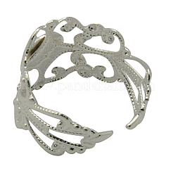 Brass Filigree Ring Shanks&nbsp;KK-H063-S