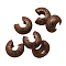 Brass Crimp Beads Covers, Red Copper, 3.2mm In Diameter, Hole: 1.2mm