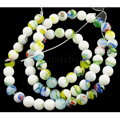 Handmade Millefiori Glass Beads Strands&nbsp;LK05Y