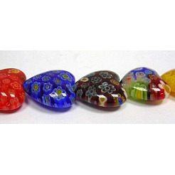 Handmade Millefiori Glass Beads Strands&nbsp;LK23