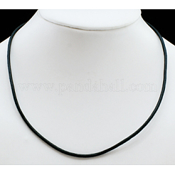 Leather Necklace Cord with Brass Clasp&nbsp;NFS102-1