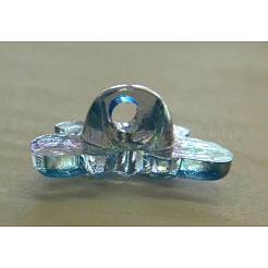Kawaii Kid's Garment Accessories Transparent AB Color Acrylic Butterfly Sewing Shank Buttons&nbsp;PCA195Y