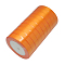 Single Face Satin Ribbon, Polyester Ribbon, Light Orange, about 1/2 inch(12mm) wide, 25yards/roll(22.86m/roll), 250yards/group(228.6m/group), 10rolls/group