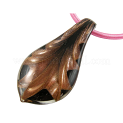 Handmade Gold Sand Glass Large Pendants&nbsp;SLSP214